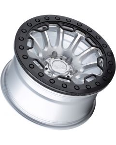Black Rhino Ouray 17X8.5 5X127 Silver W/ Machined Face
