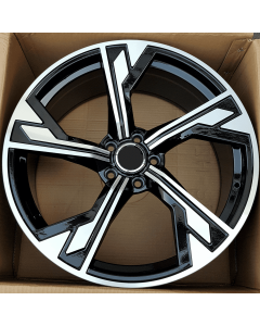 F-Power QC5181 19X8.5 5X112 Black With Machined Face