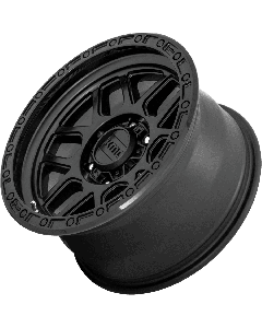 KMC Wheels KM544 Mesa 17X9 8X170 Satin Black - Gloss Black Lip