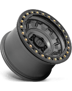 KMC Wheels KM236 Tank Beadlock 17X9 6X139.7 Matte Gray