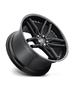 Niche M194 Methos 19X9.5 5X112 Satin Black With Gloss Black Lip
