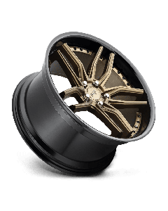 Niche M195 Methos 19X9.5 5X112 Matte Bronze With Black Bead Ring