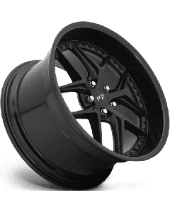Niche M226 Vice 19X8.5 5X114.3 Satin Black With Gloss Black Lip