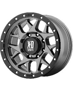 XD Wheels XD127 Bully 17X8.5 6X135 Matte Gray Black Ring