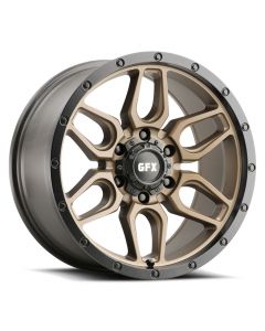 G-FX TR-18 17X8.5 6X139.7 Bronze With Matte Black Lip