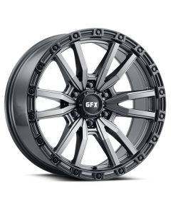 G-FX TR22 17X9 6X139.7 Matte Grey With Matte Black Lip