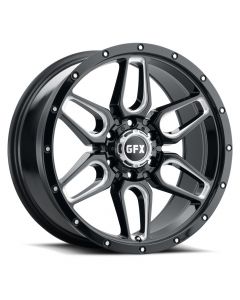 G-FX TR-18 18X9 6X139.7 Gloss Black Milled