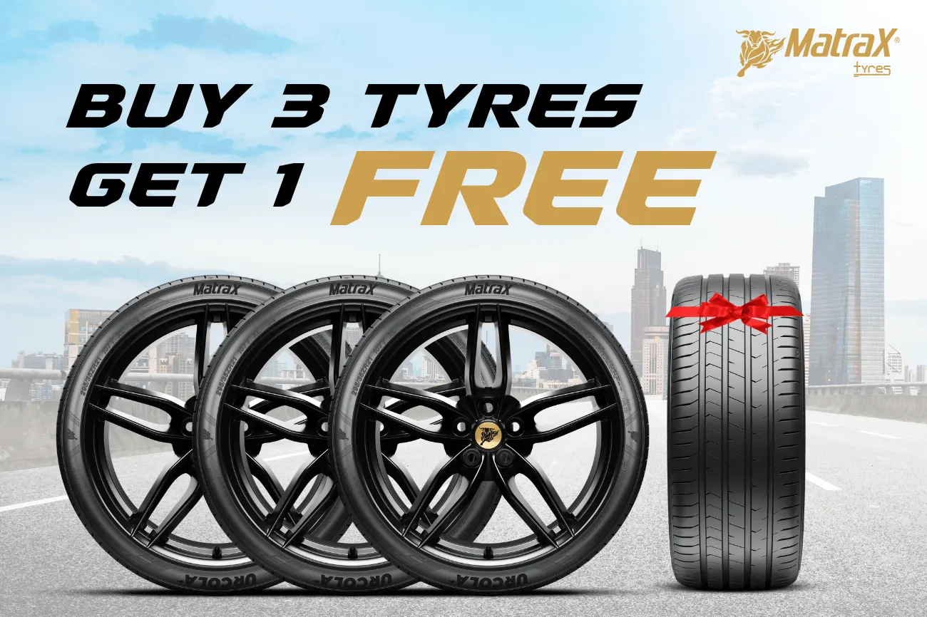 Matrax 3+1 Free Tyre Offers in UAE