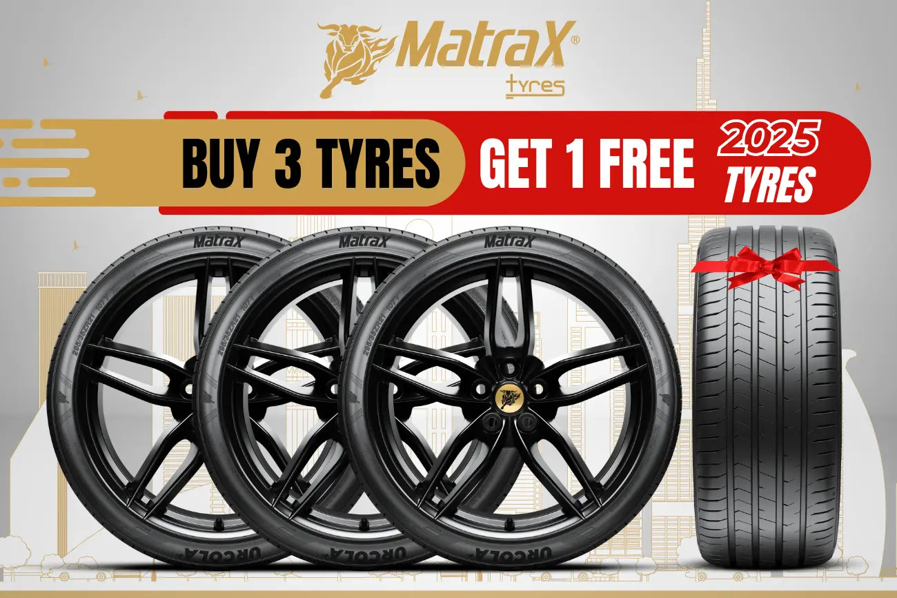 Matrax 3+1 Free Tyre Offers in UAE