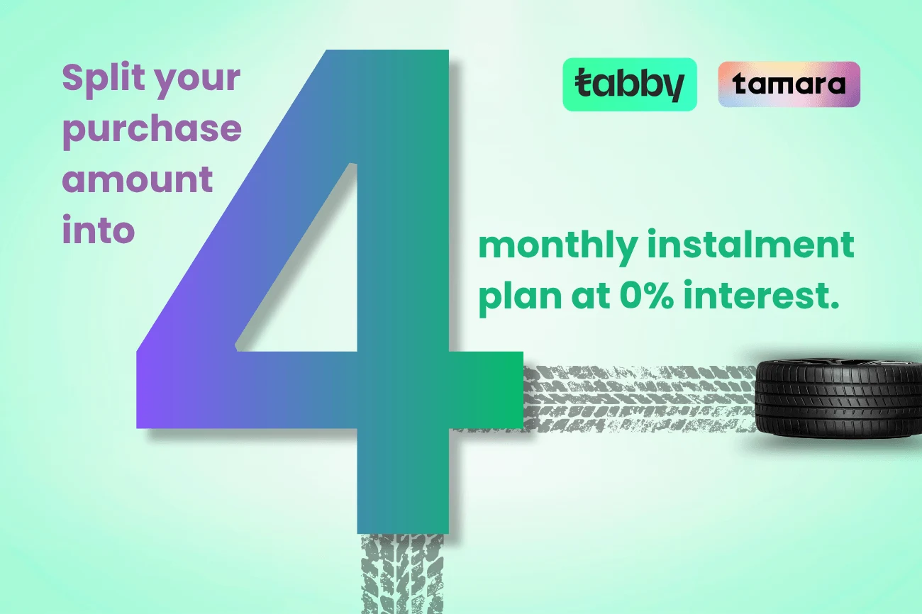 Shop tyres online and pay in installments