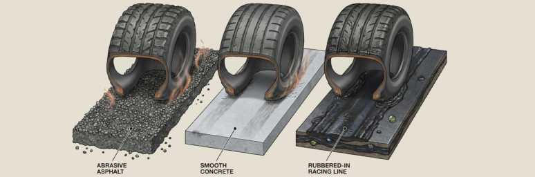 Why Some Tracks Accelerate Car Tyre Wear: Surface, Heat & Driving Explained