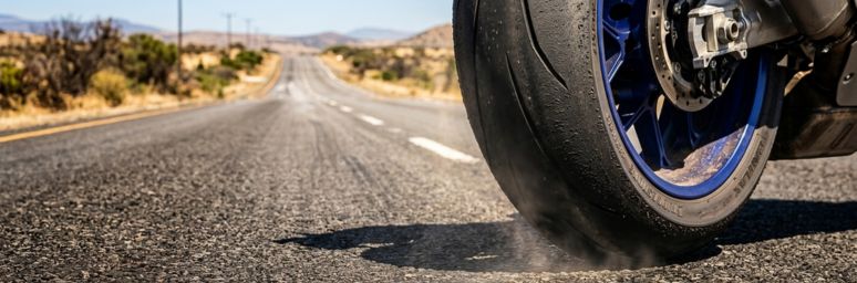 How Hot Asphalt Affects Motorcycle Tyre Grip, Traction & Riding Safety