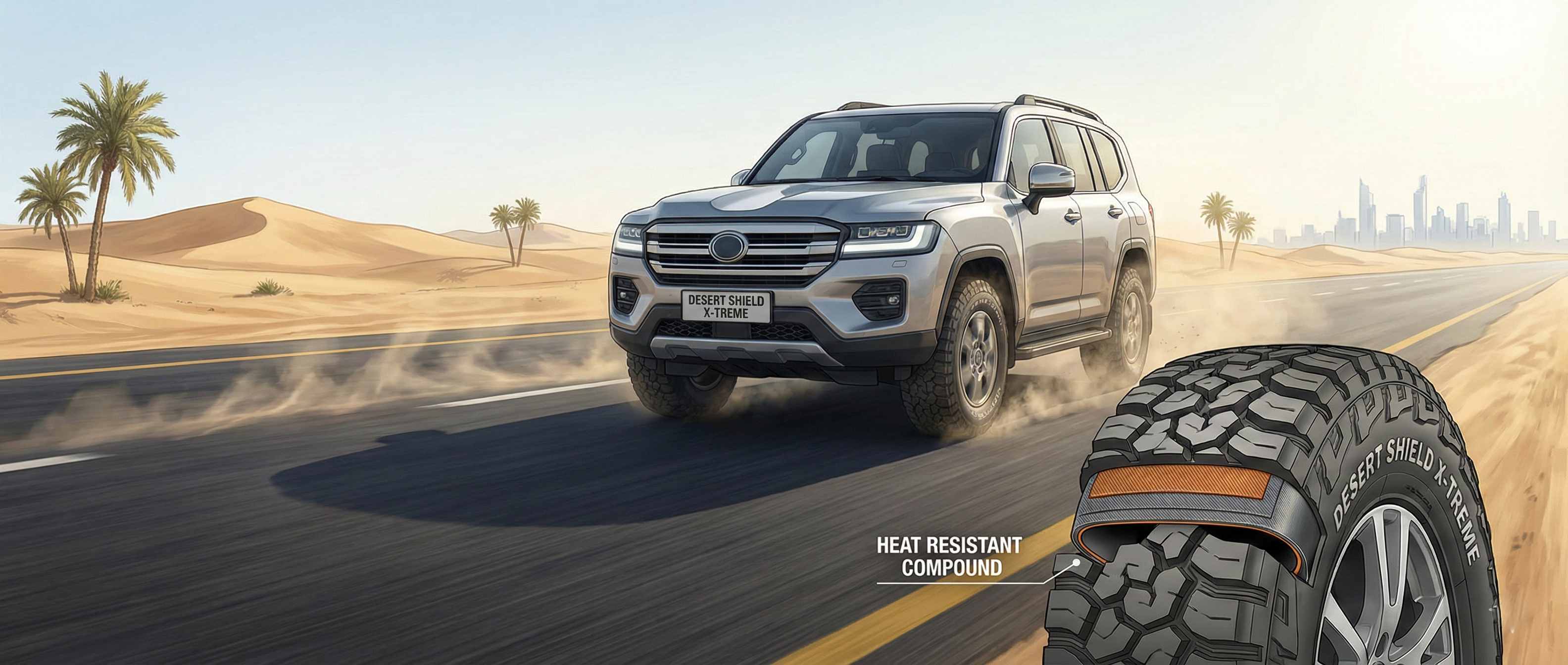 How Global Tyre Brands Adapt Their Tyres for Middle East Roads
